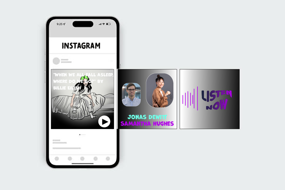 instgram podcast mock up